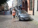 June spots a four-door Smart car